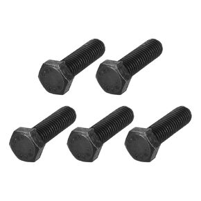 Hex Bolts (M10-1.5x150mm) 3Pcs, Carbon Steel Fully Threaded Black Oxide, Coarse Thread UNC Hex Head Screw Bolt - for Furniture Repair