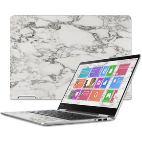 MightySkins Skin Compatible with Lenovo Yoga 710 11.6" - White Marble | Protective, Durable, and Unique Vinyl Decal wrap Cover | Easy to Apply, Remove, and Change Styles | Made in The USA