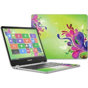 MightySkins Skin Compatible with Samsung Chromebook Plus 12.3"(2017) wrap Cover Sticker Skins Purple Hearts