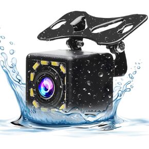 Upgrade AHD Chip Inefala Backup Camera, AHD 720P Metal 150° Perfect Angle Wide Angle Rearview Reversing Camera Clear Night Vision IP69 Waterproof Reverse Rear View Camera for All Car Vehicle SUV RV