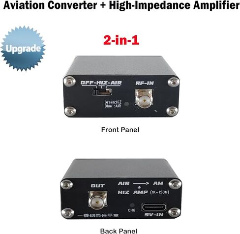 110 محول الطيران وتحويل مكبر الصوت عالي المقاومة 2 في 1 لراديو DSP2 DSP1 الملكيت لتلسكوب دونات هوائي سوط هوائي قضيب مغناطيسي in Kuwait