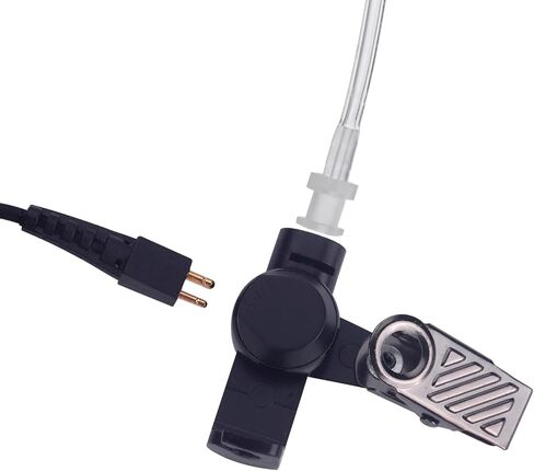 سماعة أذن أنبوبية صوتية سرية لهاتف موتورولا cls1110 cls1410 bpr40 cp100 cp185 cp200 cp200d rdm2070d راديو لاسلكي مع ميكروفون PTT وزوج واحد من قوالب الأذن المتوسطة، عبوتان in Kuwait