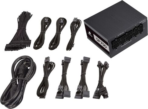 CORSAIR SF Series, SF750, 750 Watt, SFX, 80+ Platinum Certified, Fully Modular Power Supply (Renewed) in Saudi Arabia