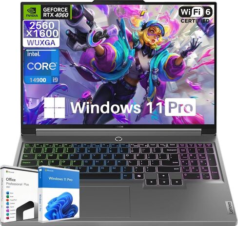 كمبيوتر محمول للألعاب Lenovo Legion Pro 7i Gen 9 مع ترخيص Microsoft Office مدى الحياة، Intel i9-14900HX، GeForce RTX 4080 12GB، 16.0 بوصة IPS QHD + 500 nits 240 هرتز، 64 جيجابايت DDR5 RAM، 4 تيرابايت SSD، Windows 11 Pro in Saudi Arabia