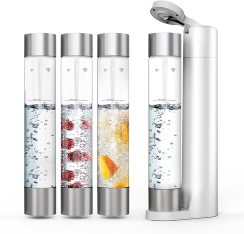 Sparkling Water Maker Machine, Soda Water Maker Carbonator for Home, 1L BPA Free Bottle(Only 1 Bottle), Seltzer & Carbonated Beverage Dispenser, Compatible with Screw-in 60L CO2(not included) in Saudi Arabia