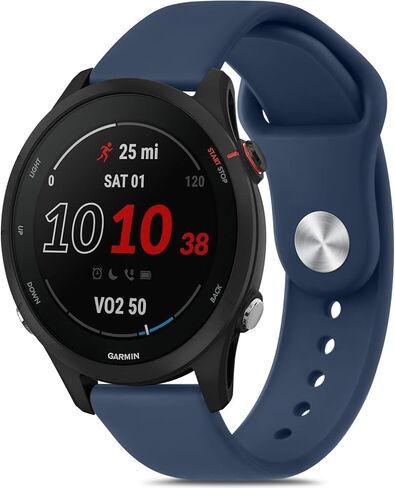 Vancle Bands لساعة Garmin Forerunner 255، سوار ساعة Forerunner 965/Forerunner 265/Forerunner 255 Music، حزام بديل رياضي من السيليكون الناعم لساعة Vivoactive 4/Venu 3/Venu 2 الذكية in Saudi Arabia