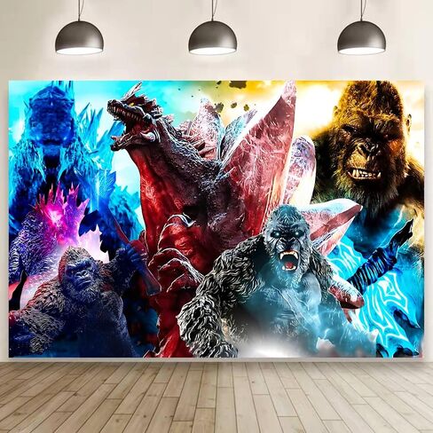 Monsters Background Birthday Decorations, Monsters Happy Birthday Banner Backdrop for Movie Theme Birthday Party Supplies (5x3ft) in Saudi Arabia