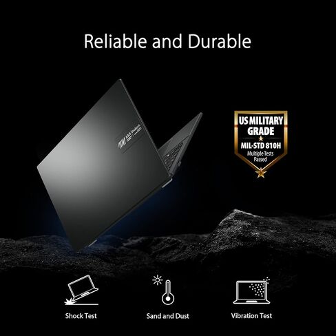 ASUS Vivobook Go 15.6" Slim Laptop, AMD Ryzen 5 7520U, 8GB, 512GB, Windows 11 Home, Cool Silver, Military Grade Durability, Fast Charging, Webcam Shield, E1504FA-AS54 in Saudi Arabia