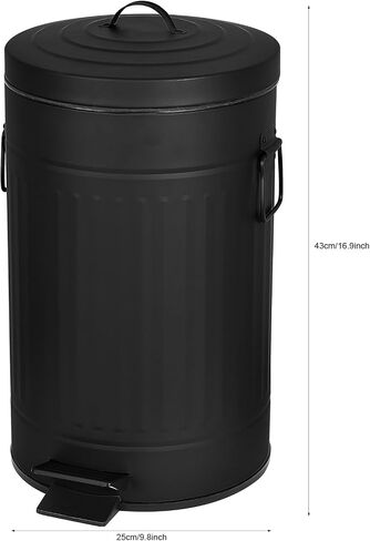 Mounting UP Dog Poop Trash Can for Outdoors Dog Waste Station with Lid Hands-Free Pedal 3.1 Gallon Container Garden Home Yard Kitchen with 200PCS Plastic Trash Bags & 12 Activated Carbon Filter T-Y-G in Saudi Arabia