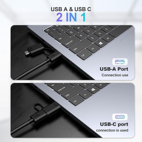 4 in 1 USB Hub, oditton USB 3.0 Hub 5Gbps with USB C Dock, Slim USB Splitter Adapter for Mac, iMac Pro, Mac Mini/Pro, Surface Pro, Dell, HP in Kuwait
