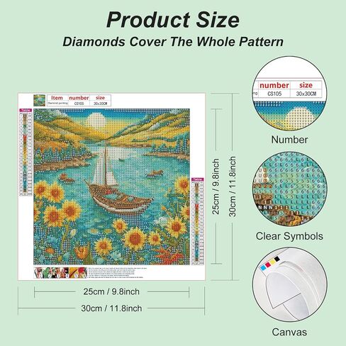 Diamond Painting Kits for Adults, 5D DIY Diamond Art Kits for Beginners, Full Drill Diamond Painting Kits for Home Wall Decor, House, 12x12 Inch in Saudi Arabia