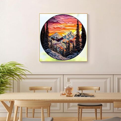 مجموعات الرسم الماسي للبالغين، مجموعات فنية ماسية خماسية الأبعاد للمبتدئين، مجموعات طلاء ماسية كاملة الحفر لديكور جدار المنزل، المنزل، 12 × 12 بوصة in Kuwait