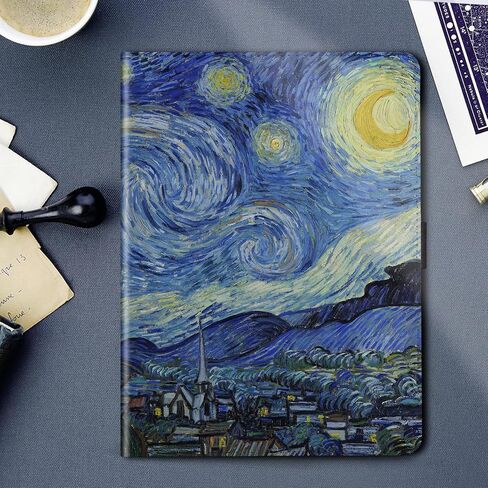 Case for iPad 9/8/7 Generation 10.2 Inch with Pencil Holder, Multi Angle Viewing, Folio Cases for Apple iPad 8th/7th/9th Gen, Starry Night in Saudi Arabia