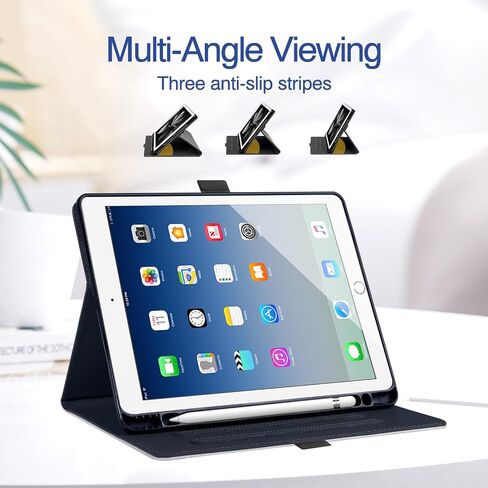 Case for iPad 9/8/7 Generation 10.2 Inch with Pencil Holder, Multi Angle Viewing, Folio Cases for Apple iPad 8th/7th/9th Gen, Starry Night in Saudi Arabia