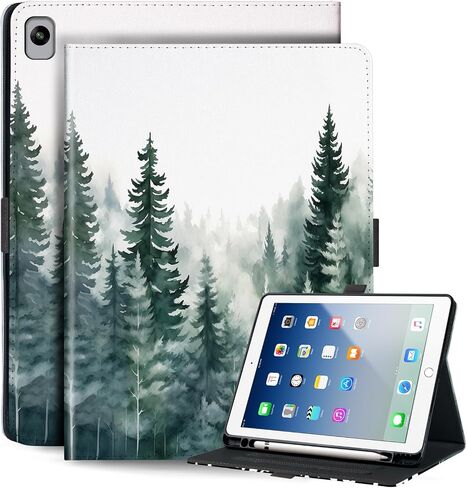 Case for iPad 9/8/7 Generation 10.2 Inch with Pencil Holder, Multi Angle Viewing, Folio Cases for Apple iPad 8th/7th/9th Gen, Starry Night in Saudi Arabia