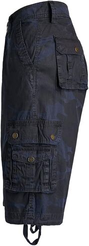 Men Cargo Shorts Classic Casual Cotton Relaxed Fit Pants with 8 Pockets for Summer Work Hiking Fishing Cargo Short… in Saudi Arabia