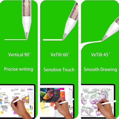 Boben 5 Pack Clear Pencil Tips for Apple Pencil 2nd Generation and 1st Generation Fine Point Metal Tip, Wear-Resistant & Precise Control Pen (Black+ Clear + Pink + Blue + Green) in Saudi Arabia