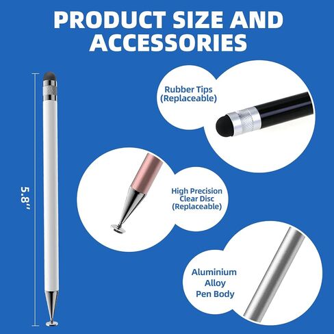 Skypia Stylus Pen for Touch Screen, Suitable for iPhone/Android Tablet/iPad 1 Pack (Blue) in Kuwait