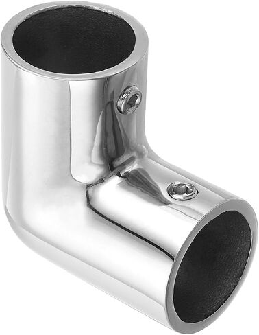 uxcell Boat Handrail Fitting, 2-Way Elbow Pipe Connector Marine Grade 316 Stainless Steel Pipe Fitting Connector 4mm for 1-3/16inch OD Tube Shelves Display Racks in Saudi Arabia