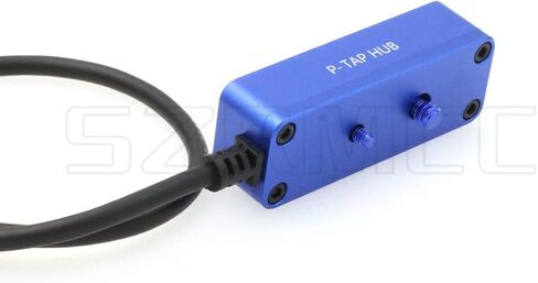 SZRMCC D-tap Male to 3 Port P-tap Hub Metal Splitter Power Cable with Screw Holes for ARRI RED Cameras accesories (Blue) in Saudi Arabia