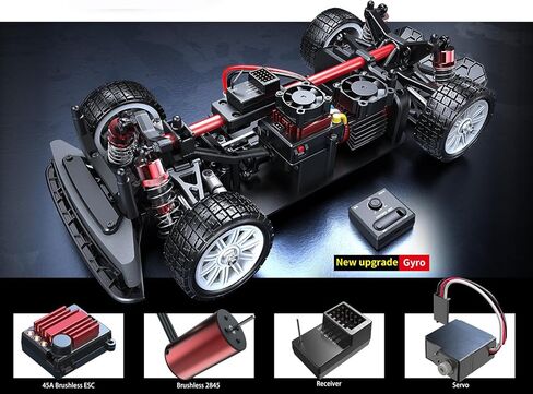 سيارات RC بدون فرش 4x4 14303 Hyper 4wd Rc Car All-Road RC Drift Car بدون فرش بمقياس 2.4G 4wd كهربائي عالي السرعة، Terreneitor 4x4 Carros، 1/14 سيارات Rc عالية السرعة الانجراف للبالغين in Saudi Arabia