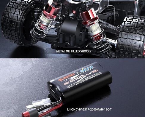 سيارات RC بدون فرش 4x4 14303 Hyper 4wd Rc Car All-Road RC Drift Car بدون فرش بمقياس 2.4G 4wd كهربائي عالي السرعة، Terreneitor 4x4 Carros، 1/14 سيارات Rc عالية السرعة الانجراف للبالغين in Saudi Arabia