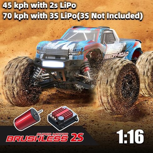 سيارات RC بدون فرش 4x4 14303 Hyper 4wd Rc Car All-Road RC Drift Car بدون فرش بمقياس 2.4G 4wd كهربائي عالي السرعة، Terreneitor 4x4 Carros، 1/14 سيارات Rc عالية السرعة الانجراف للبالغين in Saudi Arabia