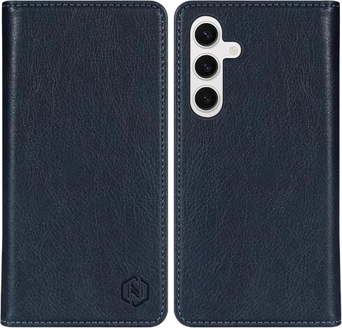 متوافق مع حافظة محفظة Samsung Galaxy S24 Plus مع فتحات بطاقة RFID وإغلاق مغناطيسي واقٍ من جلد البولي يوريثان وغطاء هاتف لهاتف Galaxy S24+ (6.7 بوصة - لافندر) in Kuwait