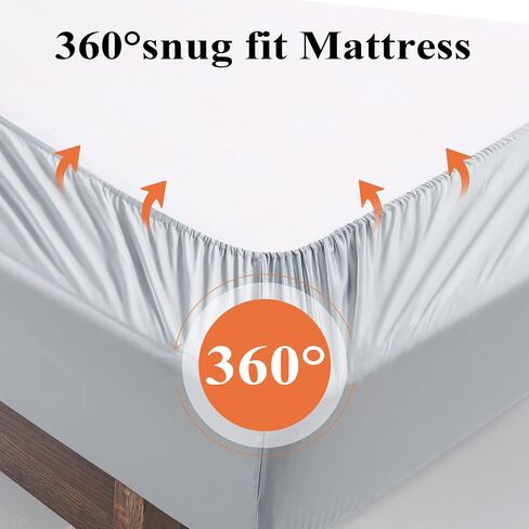 Crib Fitted Sheet Bamboo Viscose Crib Sheet 52"x28"+8" for Standard Crib and Toddler Mattresses - Deep Pocket, Ultra Soft, Breathable, for Baby Boys and Girls (Beige,1 PC) in Saudi Arabia