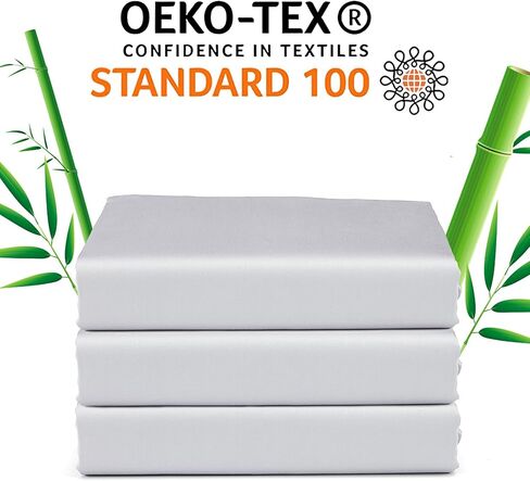 Crib Fitted Sheet Bamboo Viscose Crib Sheet 52"x28"+8" for Standard Crib and Toddler Mattresses - Deep Pocket, Ultra Soft, Breathable, for Baby Boys and Girls (Beige,1 PC) in Saudi Arabia