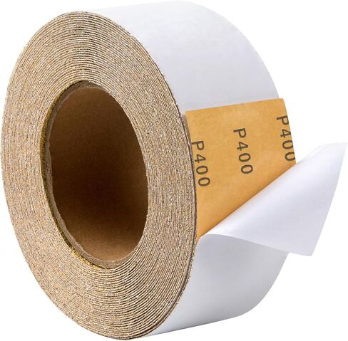 PSA Longboard Sandpaper 40 Grit Sandpaper Roll 20 Yard x 2-3/4" Wide Self Adhesive Stickyback Sandpaper for Woodworking,Automotive,Sanding Blocks in Saudi Arabia