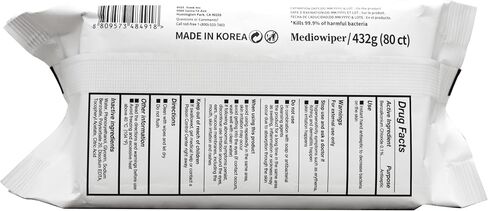 Innerest Mediwiper (1920 Wipes) Antibacterial Hand Wipes | Non Alcohol Wipes Bulk Hand Sanitizer - 80 Count, 24Packs in Saudi Arabia
