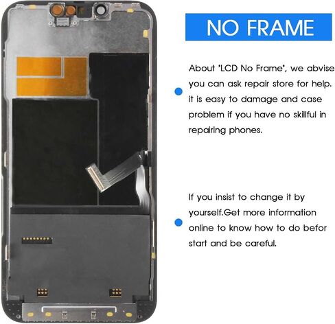 OLED for iPhone 13 Pro Screen Replacement Kit Full HD COF LCD Display 3D Touch Digitizer Assembly with Repair Tool for Model A2638, A2483, A2636, A2639, A2640 Black 6.1" in Saudi Arabia