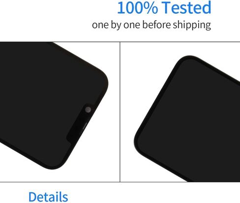 OLED for iPhone 13 Pro Screen Replacement Kit Full HD COF LCD Display 3D Touch Digitizer Assembly with Repair Tool for Model A2638, A2483, A2636, A2639, A2640 Black 6.1" in Saudi Arabia