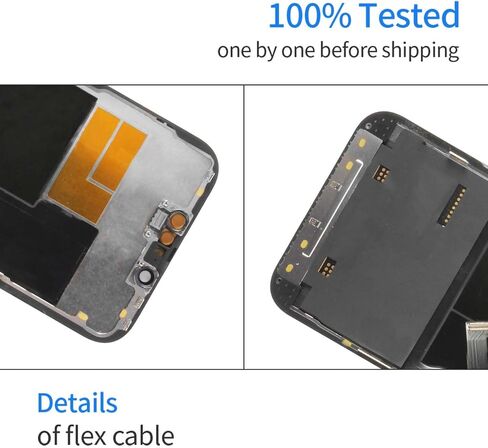 OLED for iPhone 13 Pro Screen Replacement Kit Full HD COF LCD Display 3D Touch Digitizer Assembly with Repair Tool for Model A2638, A2483, A2636, A2639, A2640 Black 6.1" in Saudi Arabia