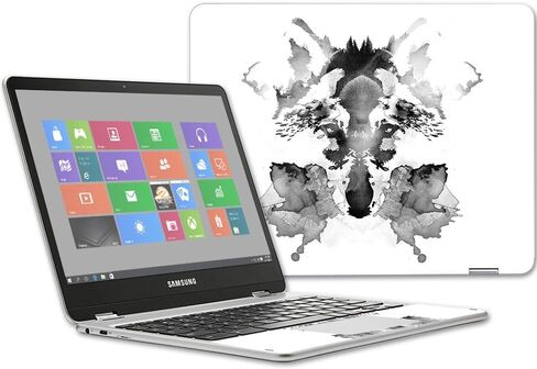 MightySkins Skin Compatible with Samsung Chromebook Plus 12.3"(2017) wrap Cover Sticker Skins Purple Hearts in Saudi Arabia