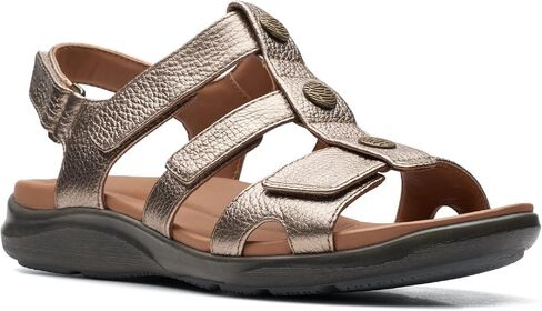 صندل Kylyn Step للنساء من Clarks، ذهبي معدني، 8.5 in Saudi Arabia
