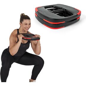Les Mills™ Dual Purpose 16.5 lbs Ergonomic Free Weights for at Home Workout Equipment, Workout Weights Plates, Hand Weights for Total Body Workouts