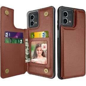 حافظة Takfox لهاتف Motorola G Stylus 2023 5G مع حامل بطاقة، حافظة محفظة Moto G Stylus 2023 5G للنساء والرجال مع خاصية حجب RFID، حافظة جلدية PU بمسند للصدمات لهاتف G Stylus 2023-أسود