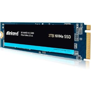 INLAND Premium 2 تيرابايت SSD M.2 2280 PCIe NVMe 3.0 x4 TLC 3D NAND محرك أقراص الحالة الصلبة الداخلي، سرعة قراءة/كتابة تصل إلى 3200 ميجابايت/ثانية و2900 ميجابايت/ثانية، 3200 تيرابايت in Kuwait