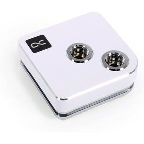 Alphacool Core 1 CPU Water Block, Black | Black, Nickel-Plated Copper Base, Brass Housing, 72×72×26.5mm, Intel LGA 1700 / AMD AM4 & AM5, 3D Jet Plate in Kuwait