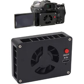 Camera Cooling Fan for Sony for Canon for FUJIFILM for Nikon, Quiet Semiconductor Radiator Camera Heatsink Cooler Fan for A7M4 ZVE1 A6700 A7C2 ZV E10 ZV1 for XT4 for R6 R7