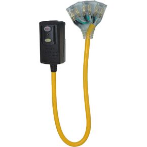 Yellow Jacket 2814 JACKET, 12/3 2' SJTW RIGHT ANGLE, 3-Outlet