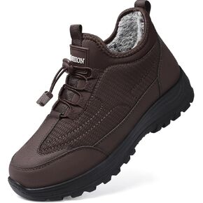 TEMOFON Snow Boots for Women Winter: Waterproof Slip On Fur Warm Woman Shoes - Walking Comfortable Ankle Booties
