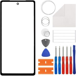 Duotipa [NEW Front Glass Panel Replacement for Google Pixel 7a-6.1 inch, Front Glass Screen Replacement with OCA Repair Tools Kit-No LCD Screen and Touch Digitizer