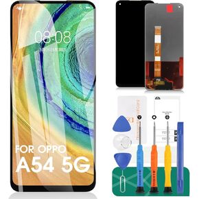 لاستبدال شاشة ممن لهم A54 5g لـ ممن لهم A54 5g مجموعات إصلاح محول الأرقام LCD لشاشة ممن لهم A54 5g استبدال مجموعة شاشة تعمل باللمس CPH2195 OPG02 (ليس لأوبو A54)