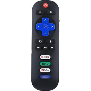 جهاز تحكم عن بعد بديل فقط لتلفزيون Roku، متوافق مع TCL Roku Roku/Onn Roku/Sharp Roku/Element Roku/Westinghouse Roku/Philips Roku (ليس جهاز تحكم عن بعد صوتي)