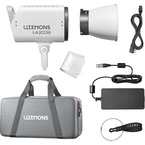 Godox LA300Bi 330W Bi-Color COB LED Video Light, Bowens Mount, 2800K-6500K CCT CRI 95+ TLCI 95+, 11 Lighting FX, with G/M Adjustment,Onboard & App Control, NFC Connection,for Live Streaming