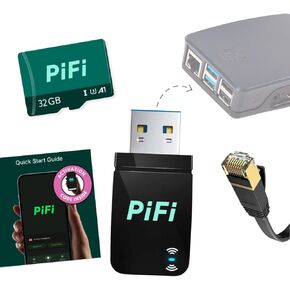 PiFi - Transform Raspberry Pi into 1300Mbps VPN Router in Seconds - OpenWRT, High-Speed VPN, USB 3.0 Wireless, AdGuard & More (for Pi 4 & 5)