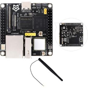 Waveshare Luckfox Pico Ultra RV1106 Linux Micro Development Board, Integrates ARM Cortex-A7/RISC-V MCU/NPU/ISP Processors, with 8GB EMMC, with Onboard WiFi